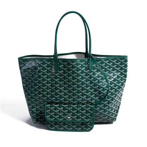 goyard saint louis tote pm green